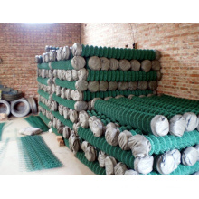 PVC Coated Green color chain link fence